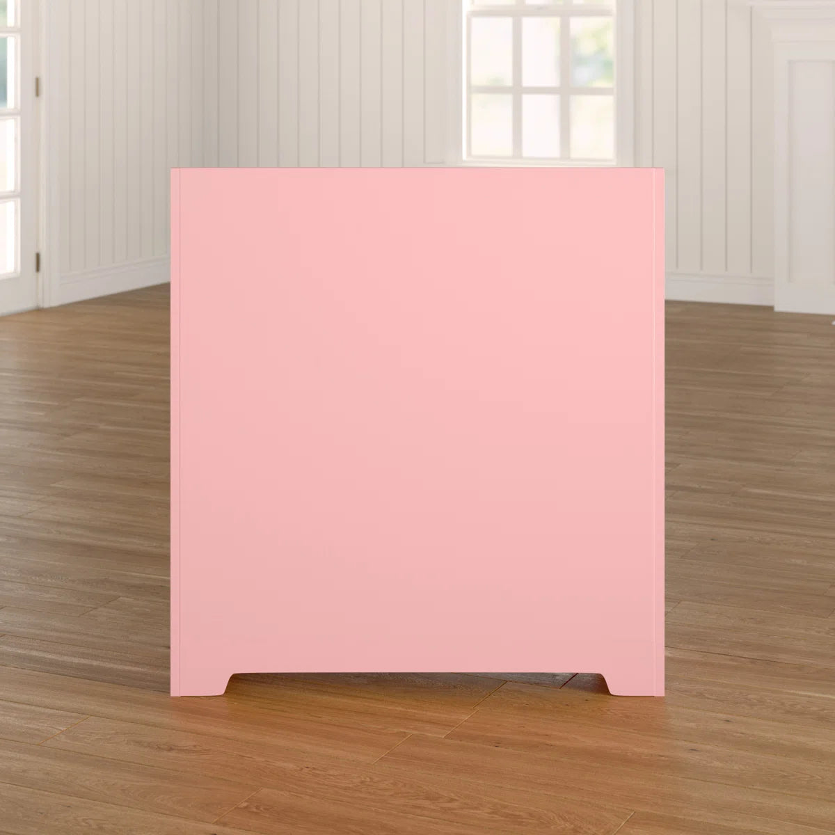 Kids Toy Storage Unit: 3-Tier Wooden Mixed Storage Cubby with Drawers – Pink