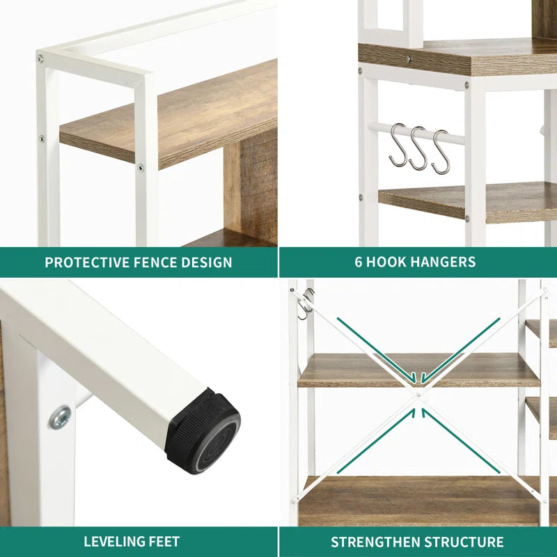 Kitchen Racks: Modern Multi-Purpose Kitchen and Workstation Shelf with Storage