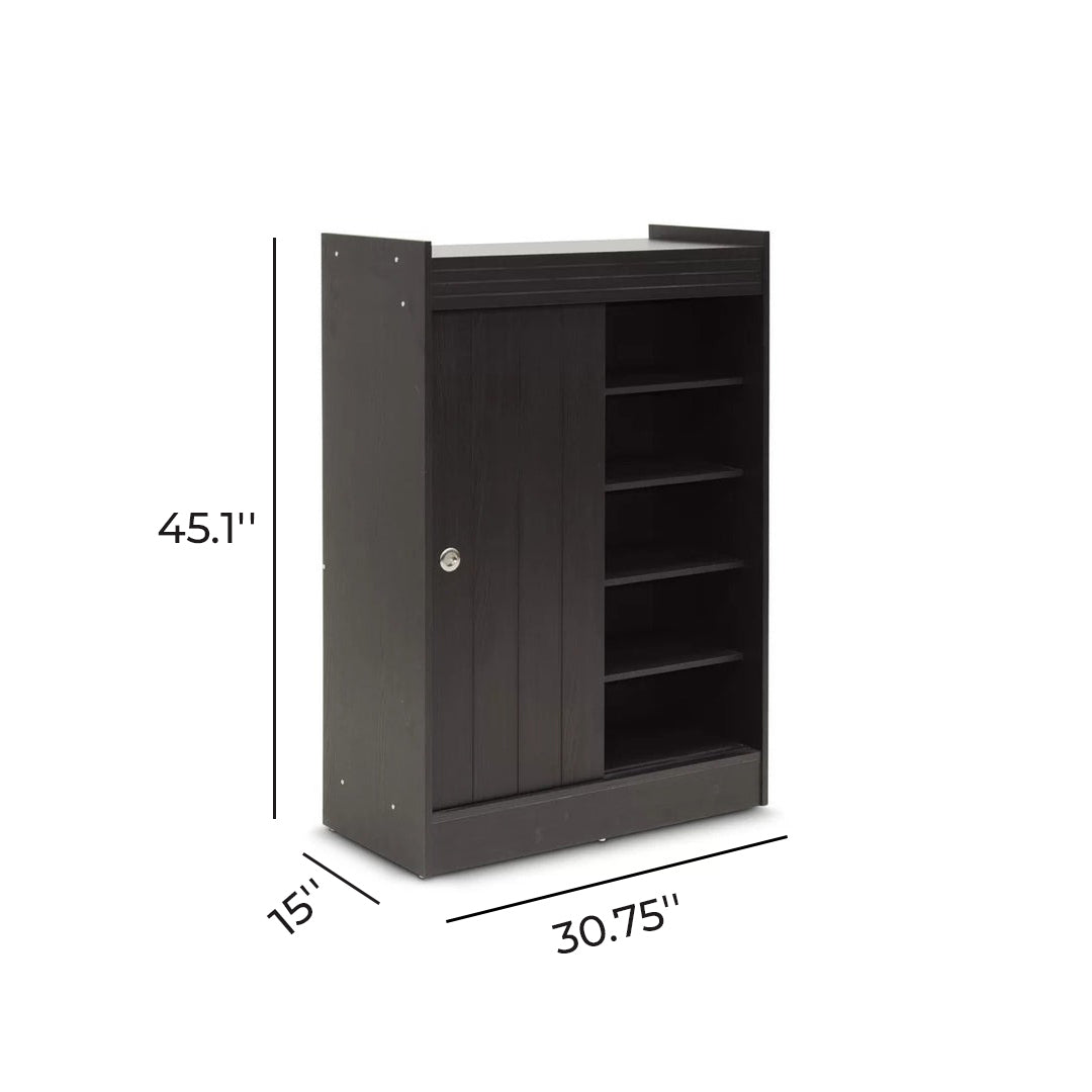 Shoe Rack: 18 Pair Shoe Storage Cabinet
