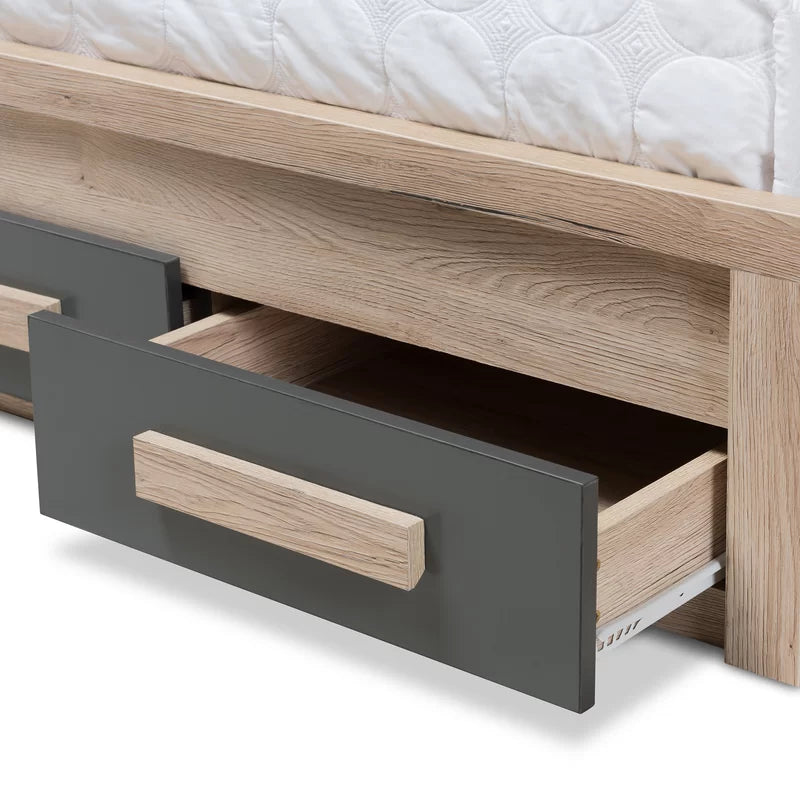 Single Bed: 2-Drawer Platform Bed