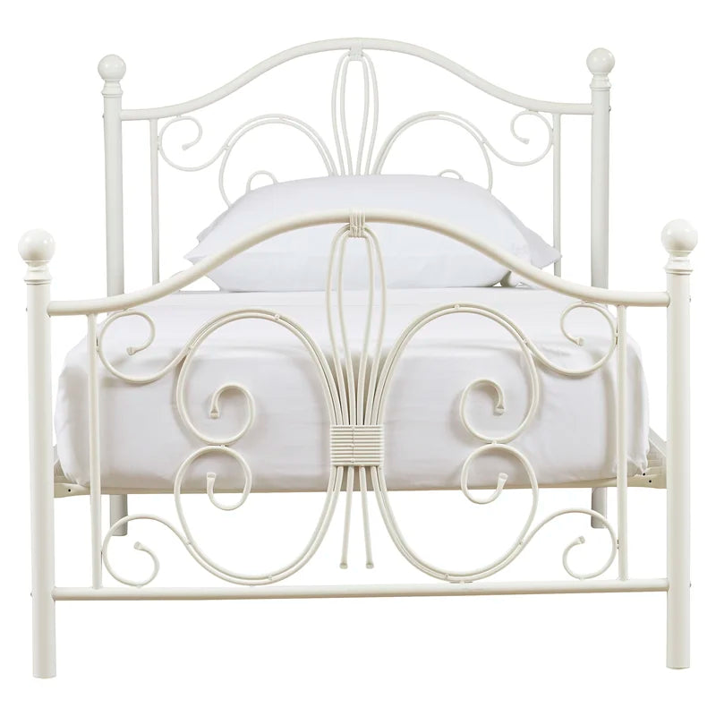 Single Bed: Metal Bed Modern Design