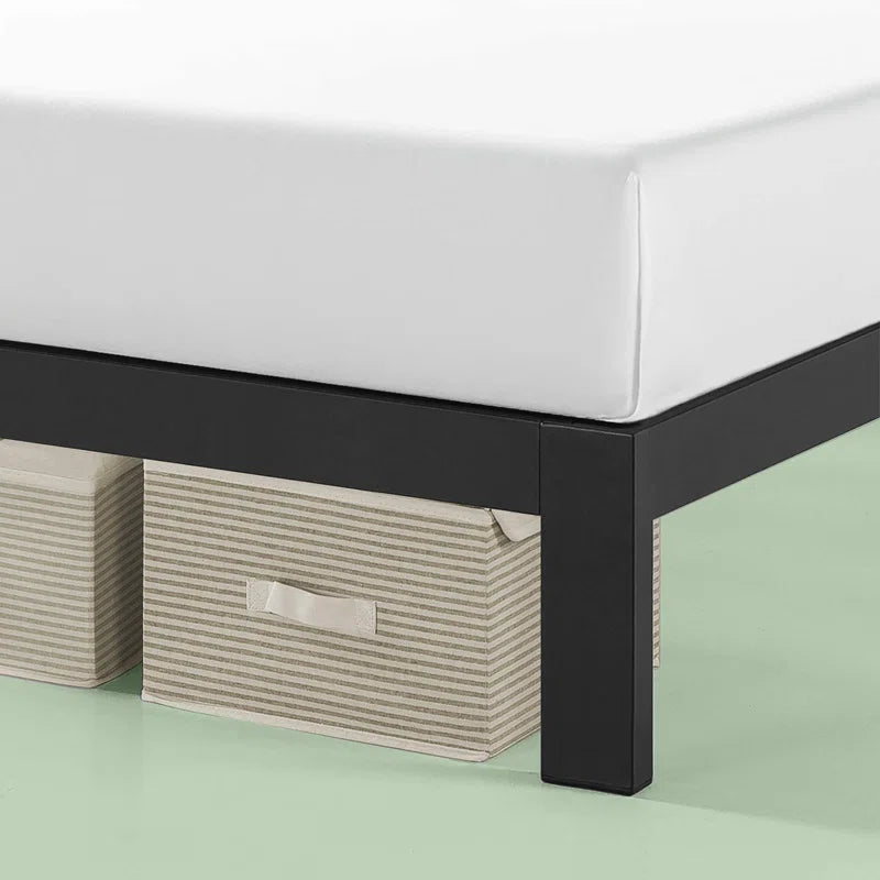Single Bed: Metal Modern Bed