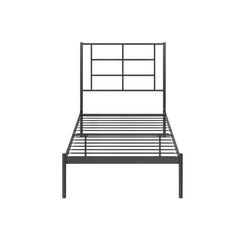 Single Bed: Metal Stylish Bed