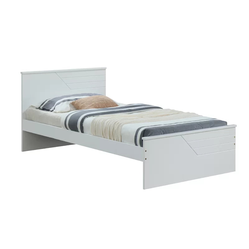 Single Bed: Piya Wooden Platform Bed