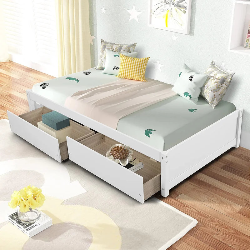 Single Bed: Platform Storage Bed