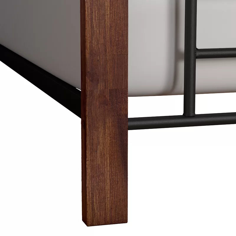 Single Bed: Simple Wooden Bed