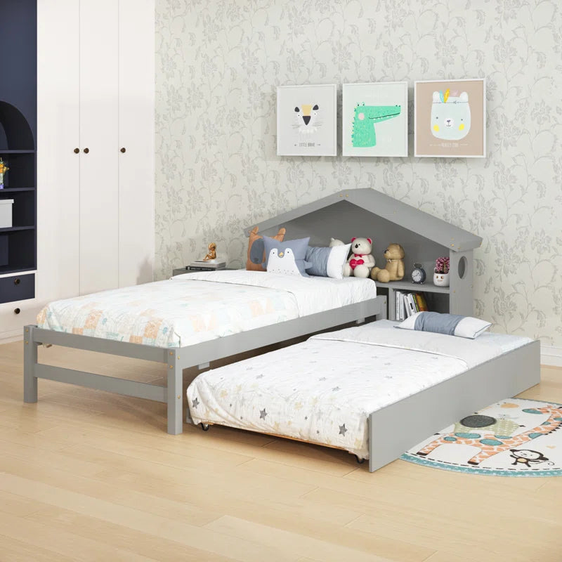 Single Bed: Storage Bed with Trundle