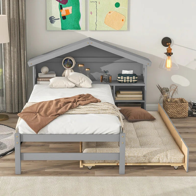 Single Bed: Storage Bed with Trundle