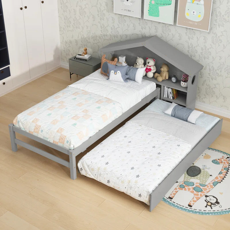 Single Bed: Storage Bed with Trundle