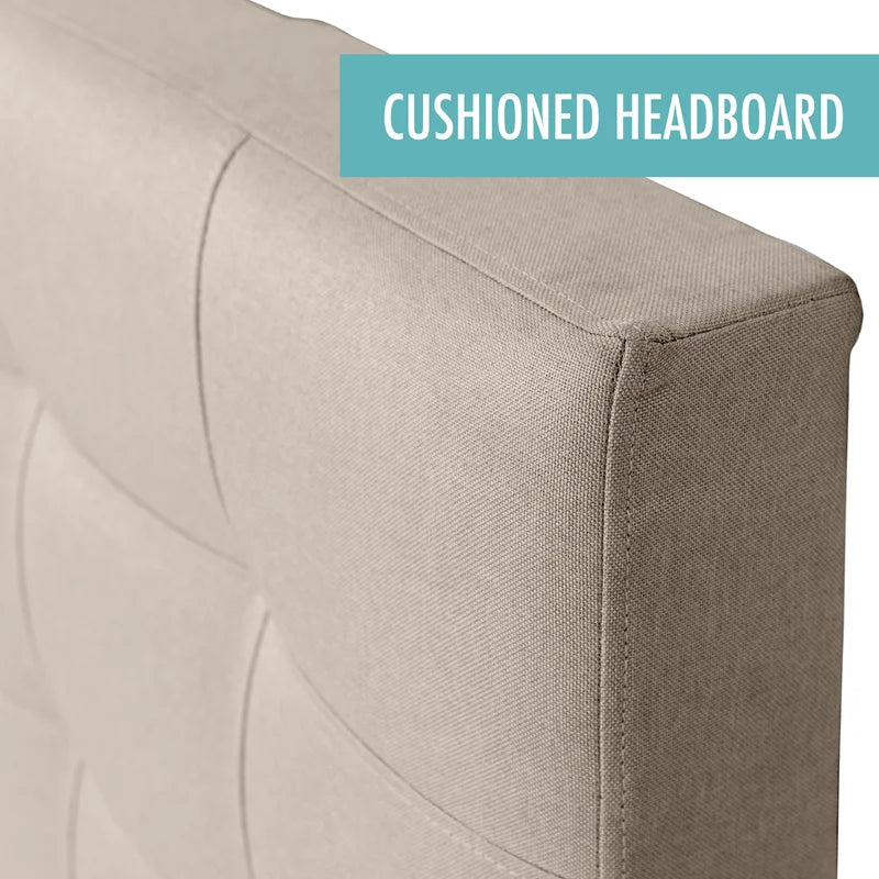 Single Bed: Upholstered Bed Modern Design