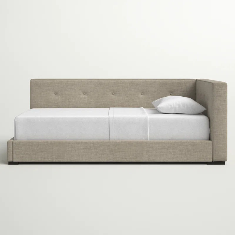 Single Bed: Upholstered Sofa Cum Bed