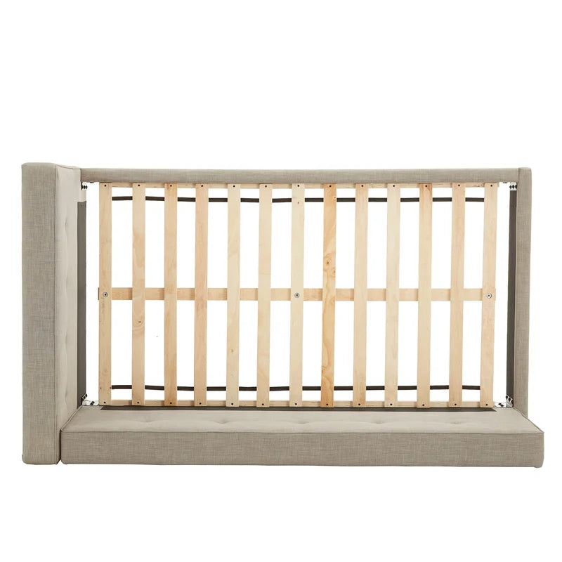 Single Bed: Upholstered Sofa Cum Bed
