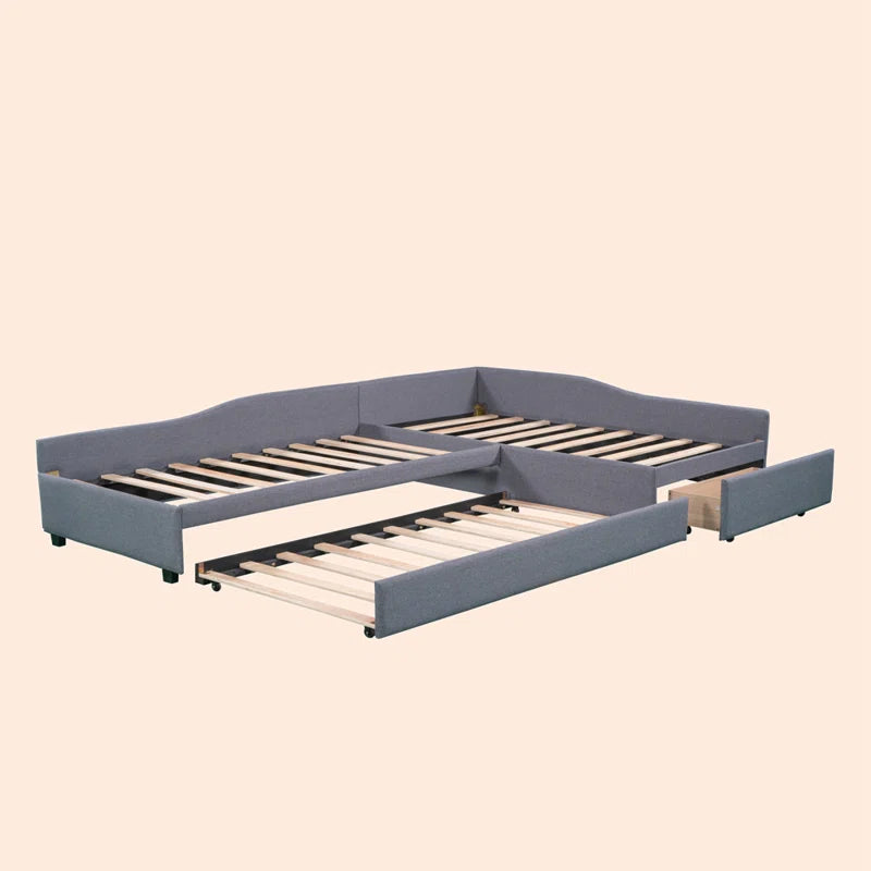 Single Bed: Upholstered Storage Bed