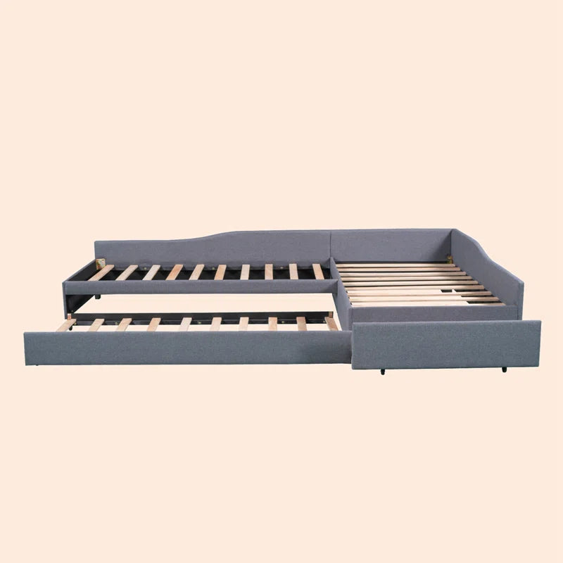 Single Bed: Upholstered Storage Bed