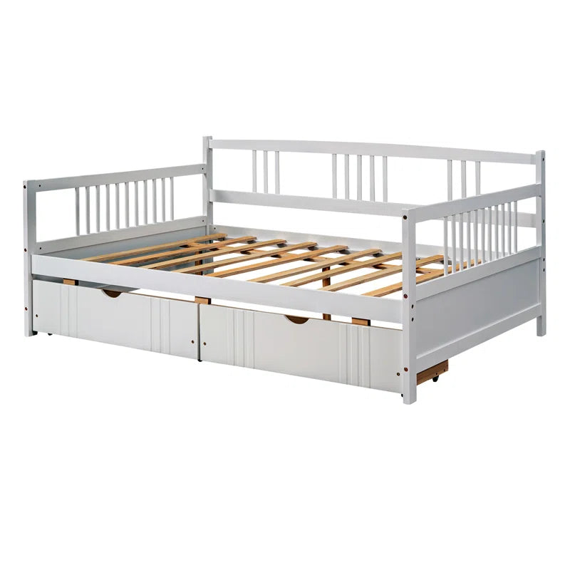 Single Bed: White Storage Bed