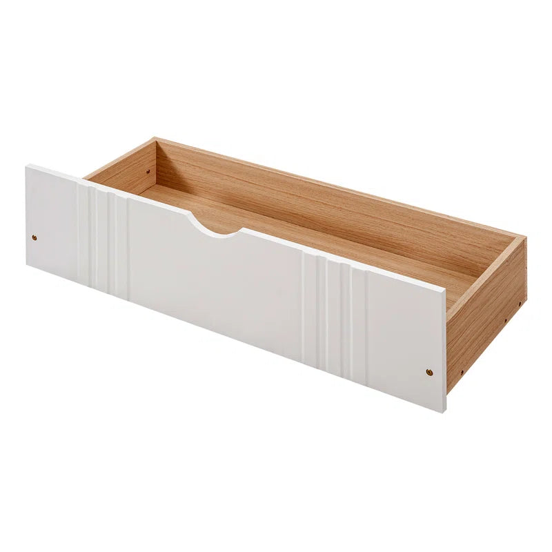 Single Bed: White Storage Bed