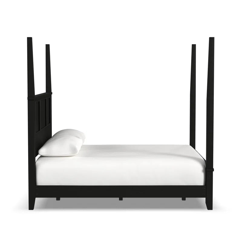 Poster Bed: Wooden Frame Bed