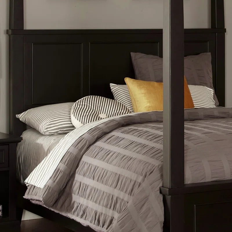Poster Bed: Wooden Frame Bed