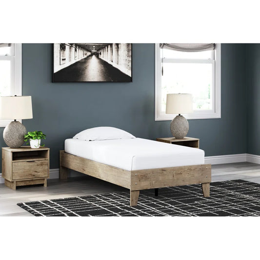 Single Bed: Wooden Modern Design Bed