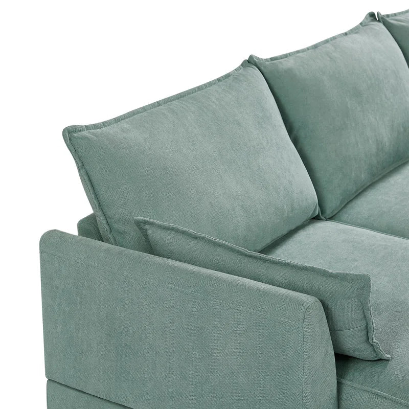 Sofa Bed: 115'' Upholstered L Shape Sofa Cum Bed
