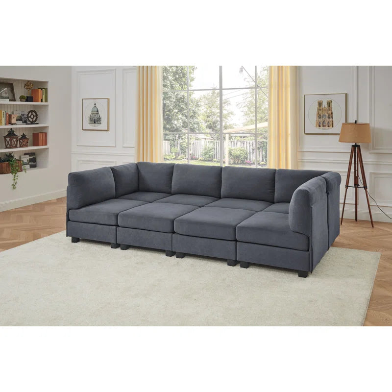 Sofa Bed: 120'' Wide Modular Corner Sofa Cum Bed