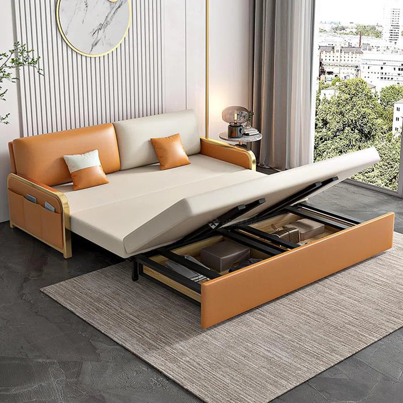 Sofa Bed: 41.33'' Upholstered Sleeper Sofa Cum Bed