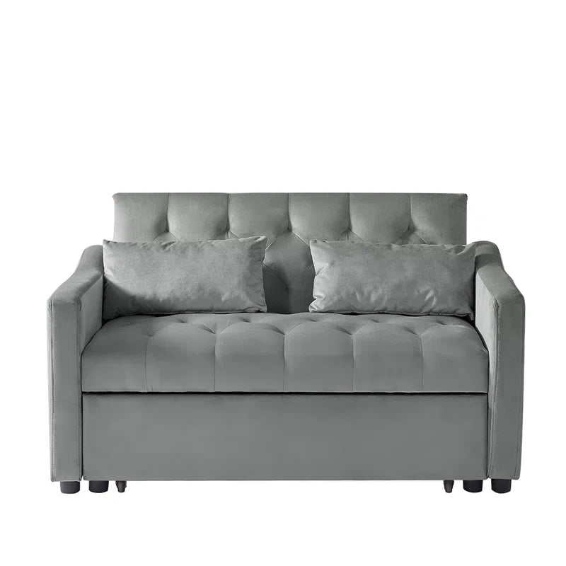Sofa Bed: 52.7'' Upholstered Loveseat Sofa Cum Bed