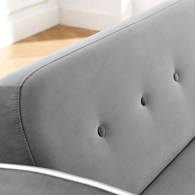 Sofa Bed: 55.5'' Upholstered Sleeper Sofa Cum Bed