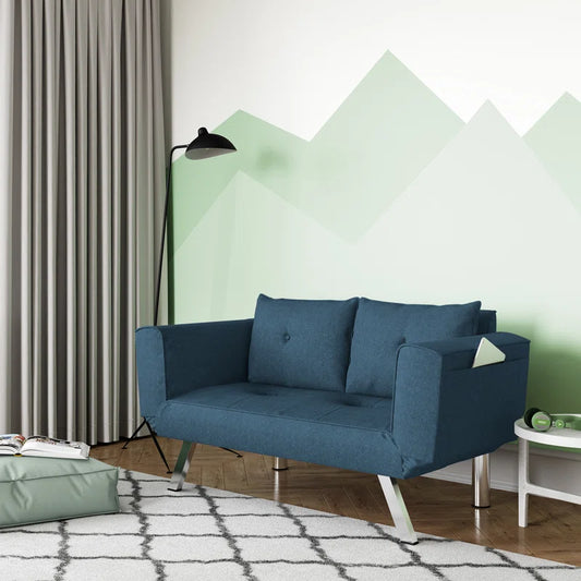 Sofa Bed: 58.3'' Tufted Sofa Cum Bed