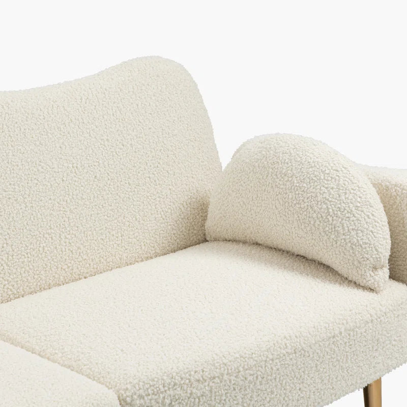Sofa Bed: 64.96'' Upholstered Convertible Sofa Cum Bed