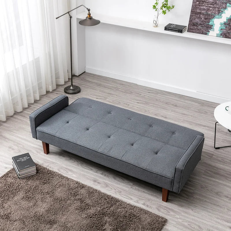 Sofa Bed: 75'' Upholstered Sleeper Sofa Cum Bed