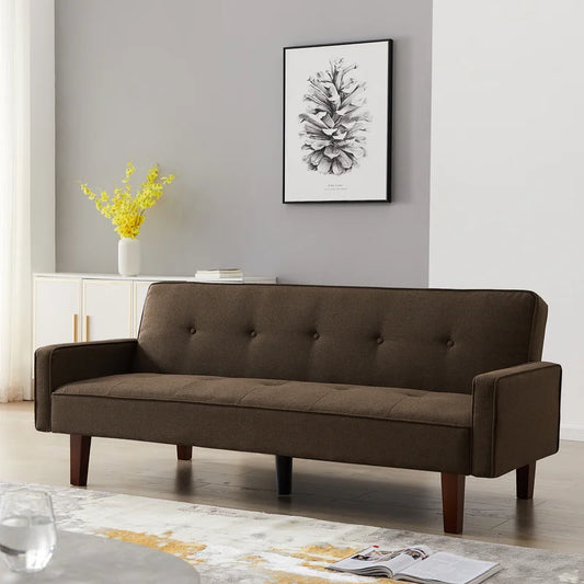 Sofa Bed: 75'' Upholstered Sleeper Sofa Cum Bed