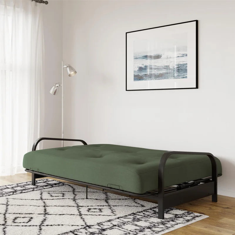 Sofa Bed: 77'' Upholstered Futon Sofa Cum Bed