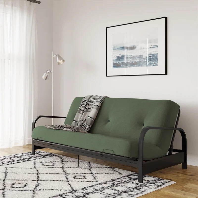 Sofa Bed: 77'' Upholstered Futon Sofa Cum Bed