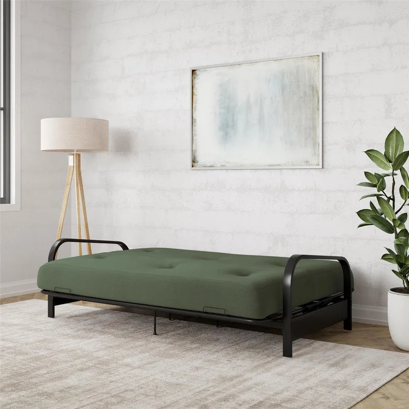 Sofa Bed: 77'' Upholstered Futon Sofa Cum Bed