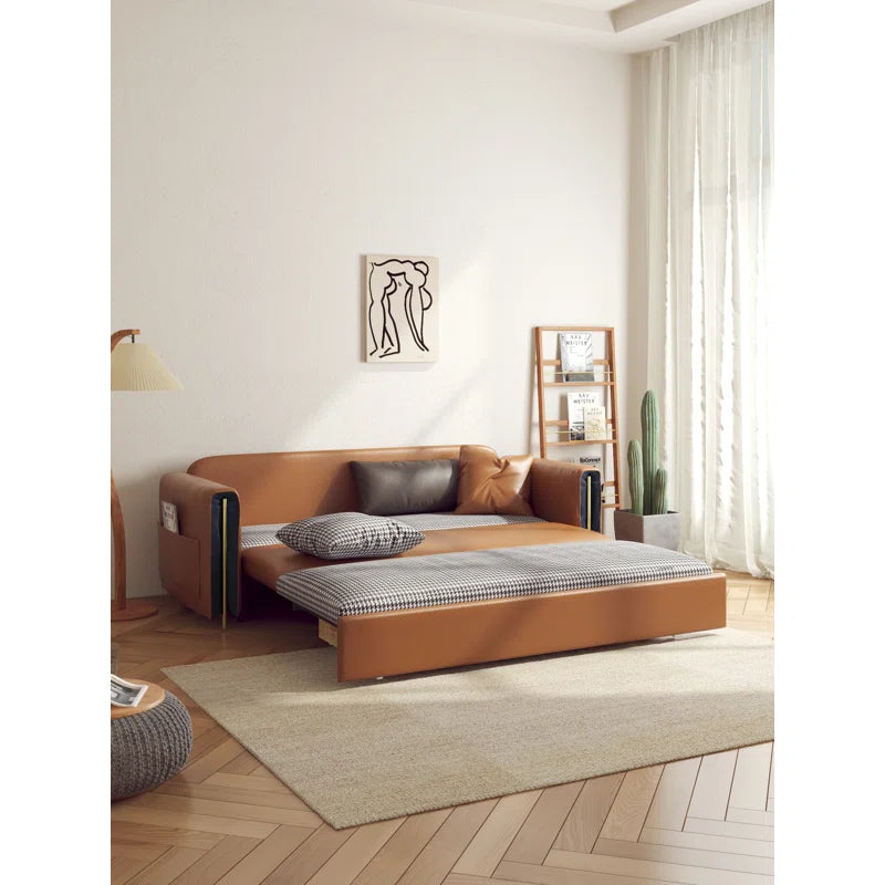 Sofa Bed: 81.9'' Upholstered Sofa Cum Bed