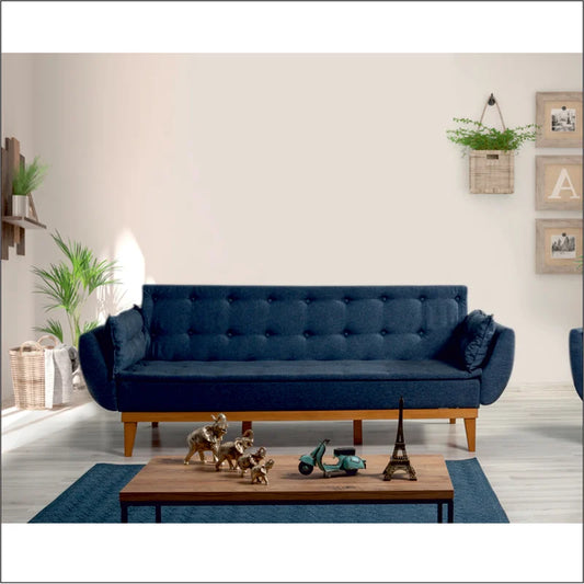 Sofa Bed: 85.43'' Upholstered Cushion Back Sofa Cum Bed