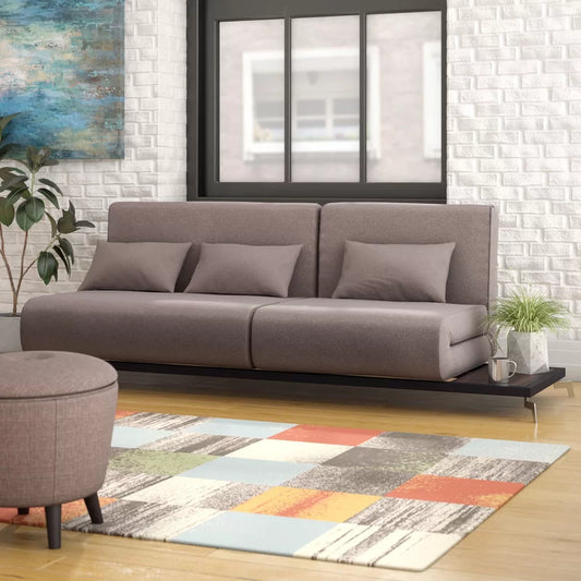 Sofa Bed: 90.9'' Upholstered Cushion Back Sofa Cum Bed