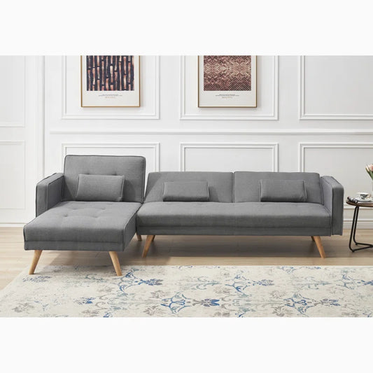 Sofa Bed: Dark Gray L Shape Sofa Cum Bed