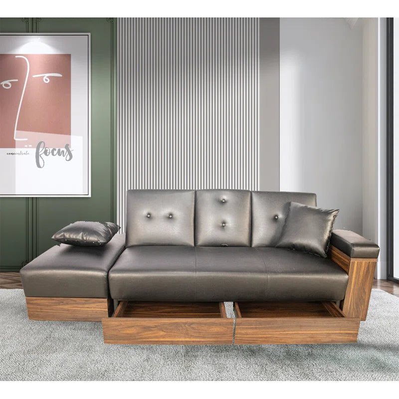 Sofa Bed: Leather Sectional Sofa Cum Bed