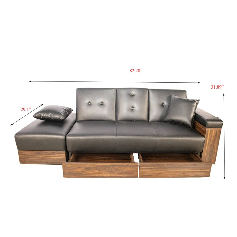 Sofa Bed: Leather Sectional Sofa Cum Bed