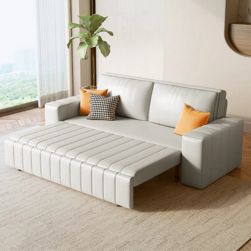 Sofa Bed: Leather Sofa Cum Bed