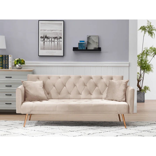 Sofa Cum Bed: 70.95'' Upholstered Sofa Bed