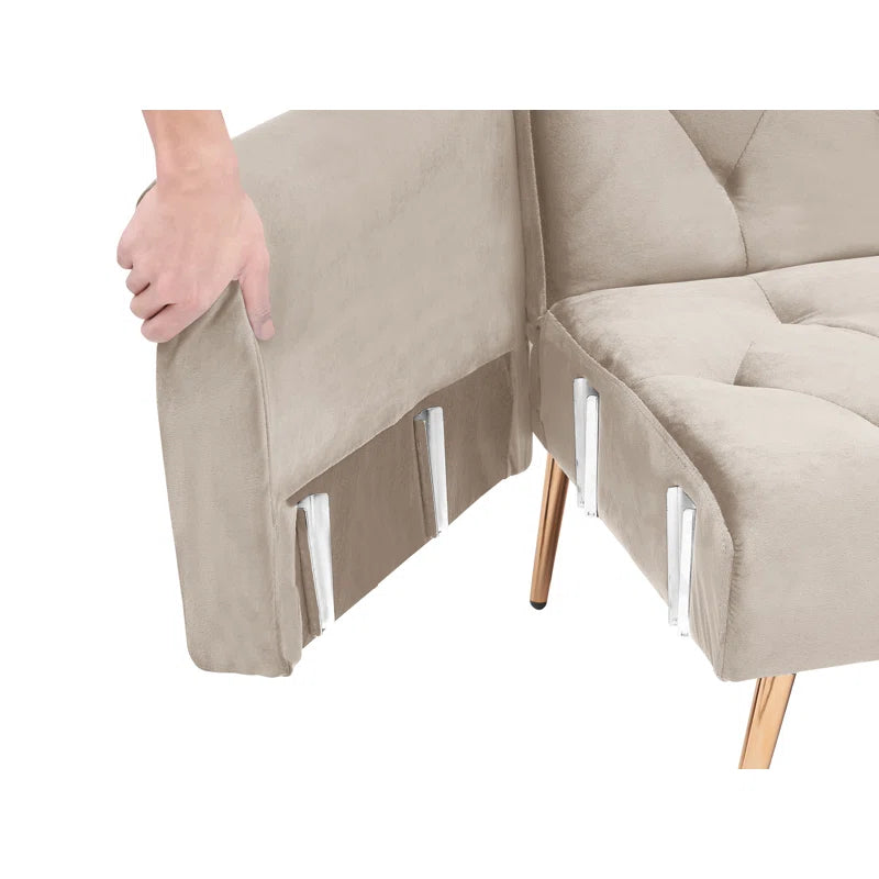 Sofa Cum Bed: 70.95'' Upholstered Sofa Bed