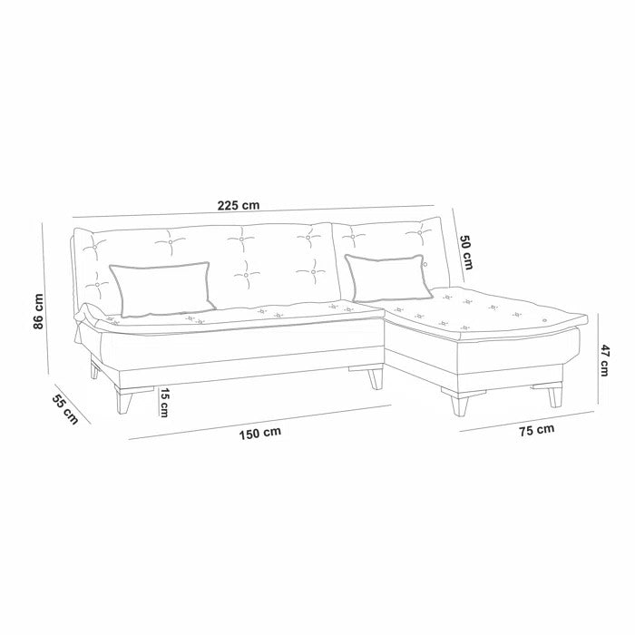 Sofa Cum Bed: Corner sofa Cum Bed