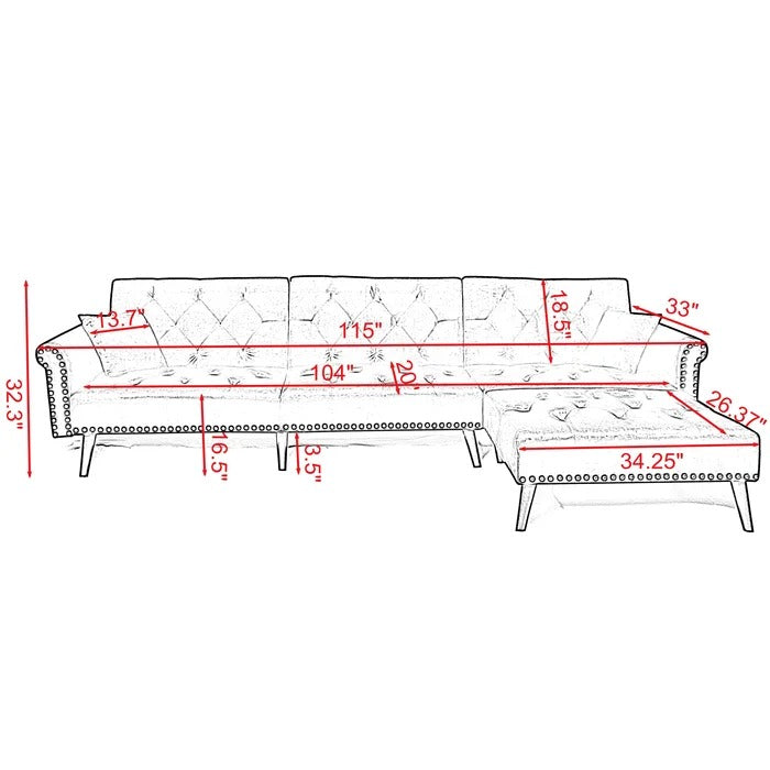 Sofa Cum Bed: Elegant, Modern L Shape Sofa Cum Bed