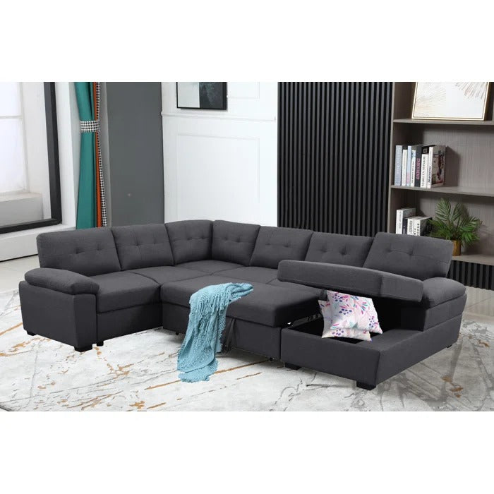 Sofa Cum Bed: Upholstered Sectional Sleeper Sofa & Chaise