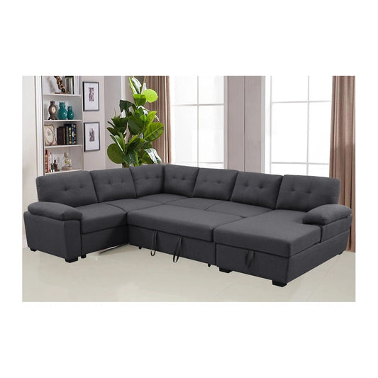 Sofa Cum Bed: Upholstered Sectional Sleeper Sofa & Chaise