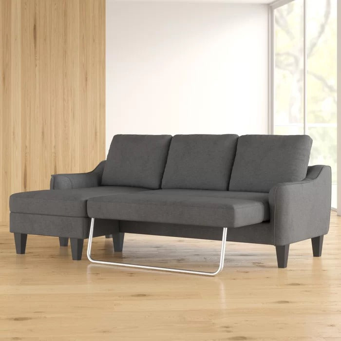 Sofa Cum Bed: Wide Left Hand Facing Sleeper Sofa & Chaise