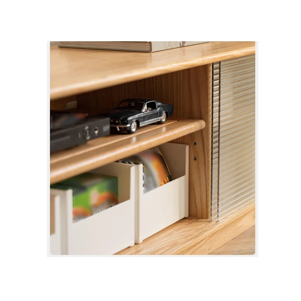 tv panel: Solid wood style tv panel